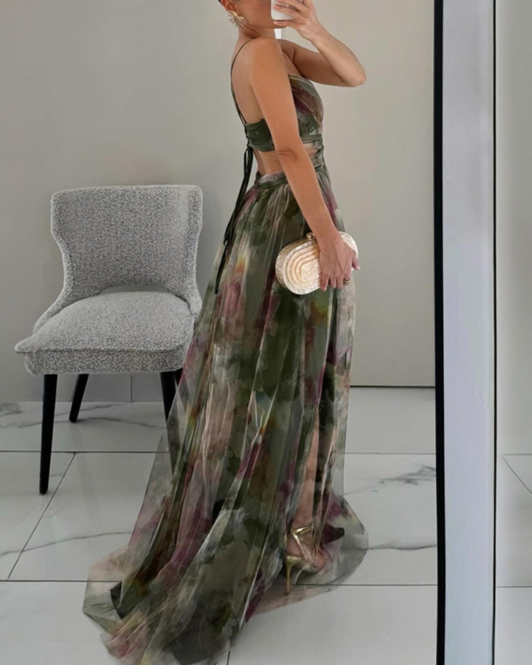 Océane | Robe Maxi Élégance Florale