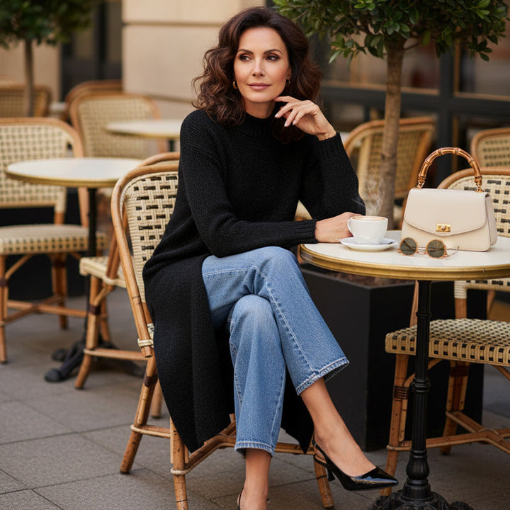 Françoise | Ensemble robe + pull chaud et élégant