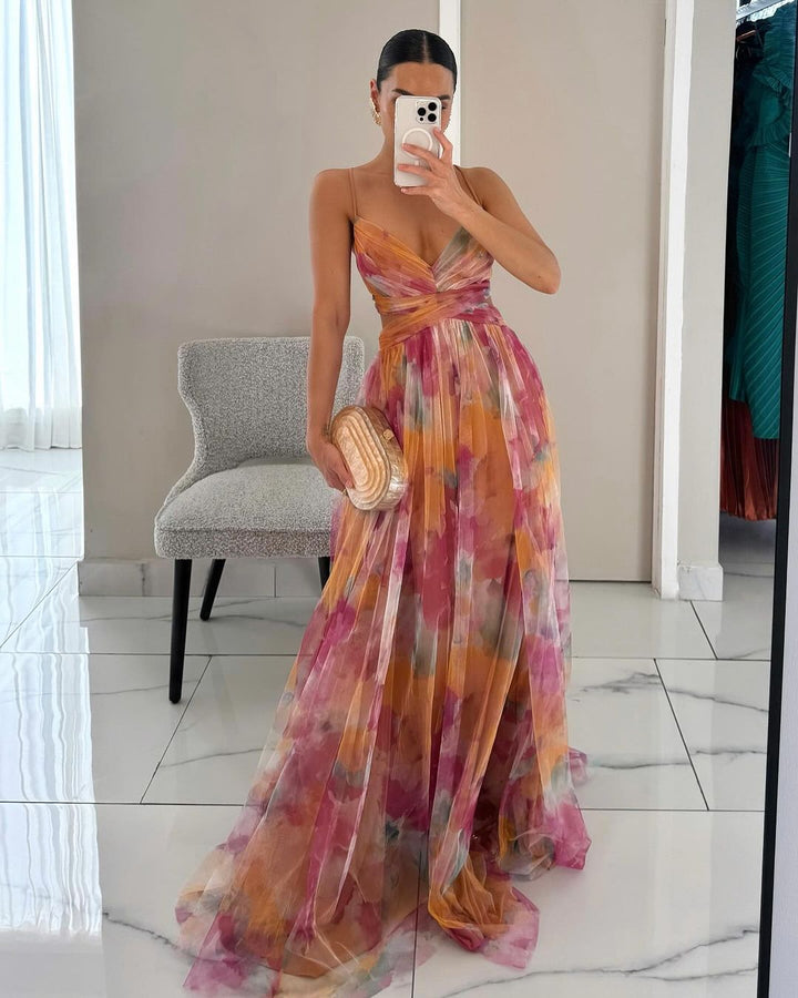 Océane | Robe Maxi Élégance Florale
