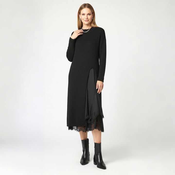 Françoise | Ensemble robe + pull chaud et élégant