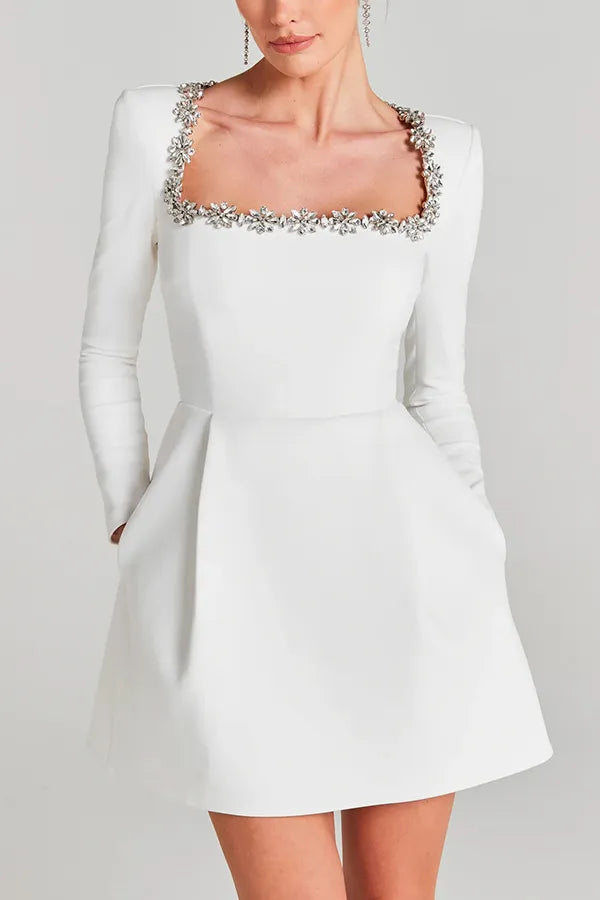 Sarah | Robe Mini En Velours