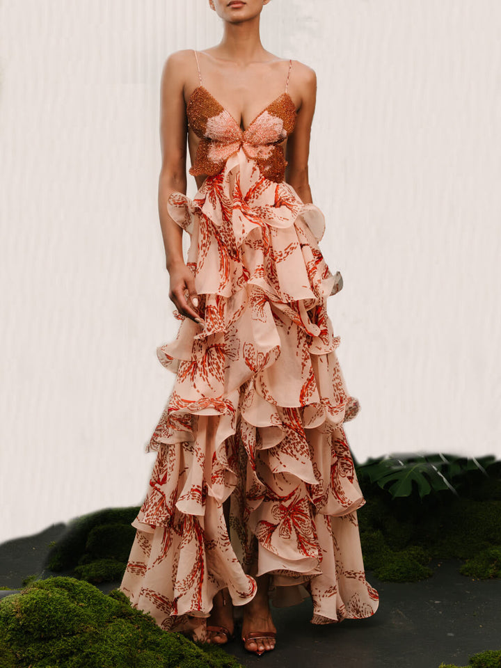 Noémie | Robe Maxi Papillon Signature