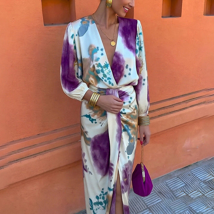 Margaux | Midi Élégant à Motifs Raffinés