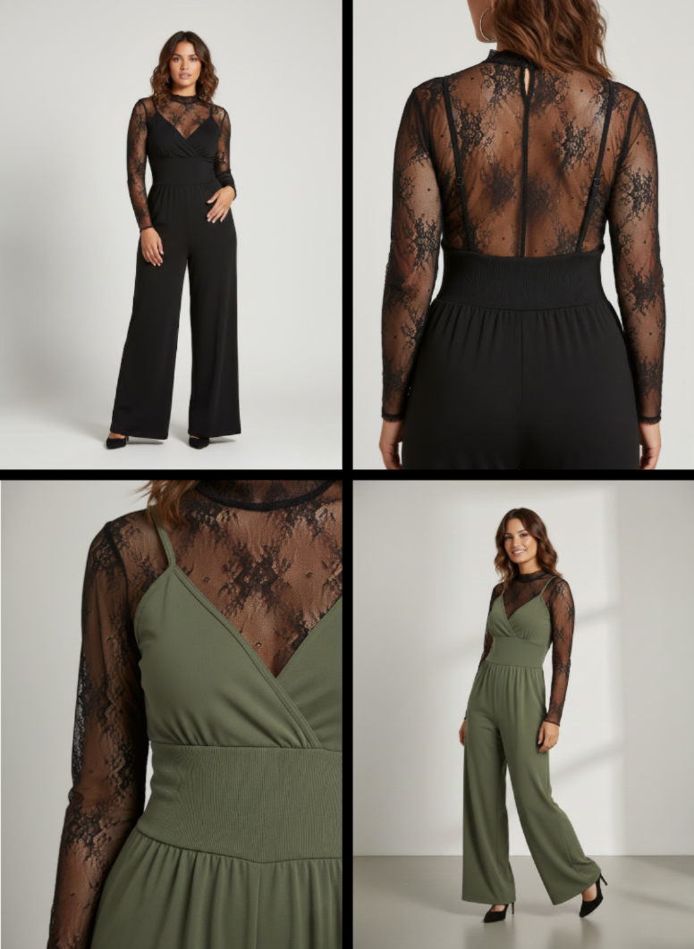 Solène | Ensemble combinaison élégant dentelle moderne