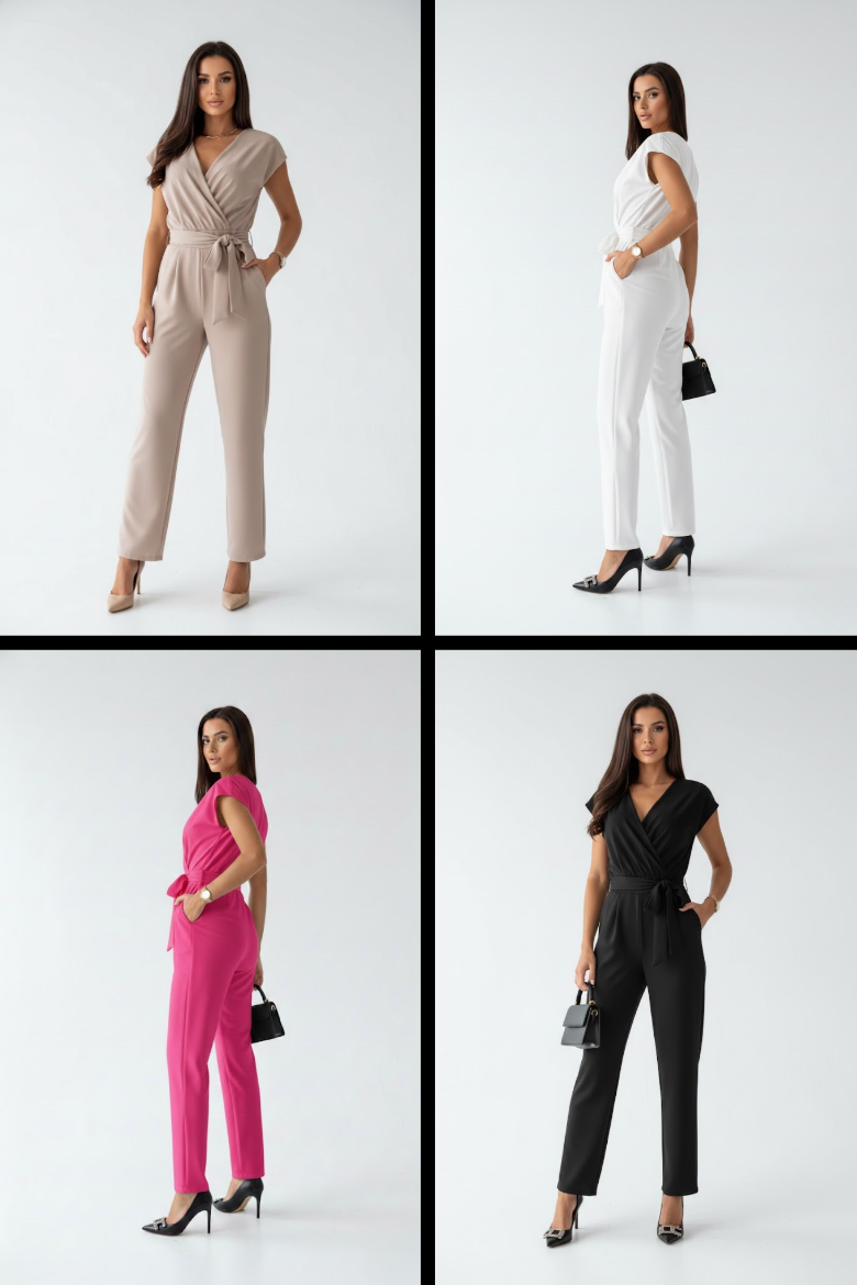 Solène | Combinaison élégante fluide structurée