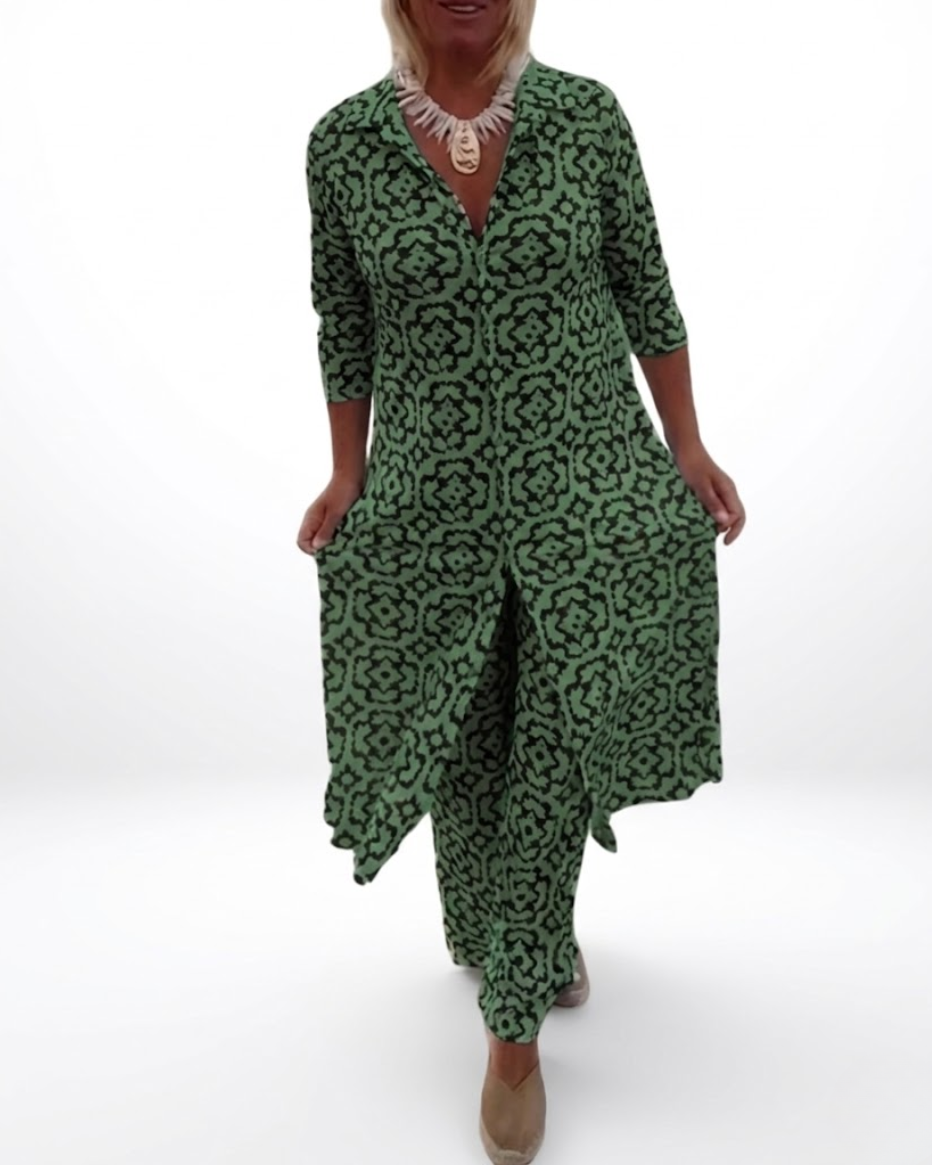 Camilla | Ensemble fluide imprimé confort élégant