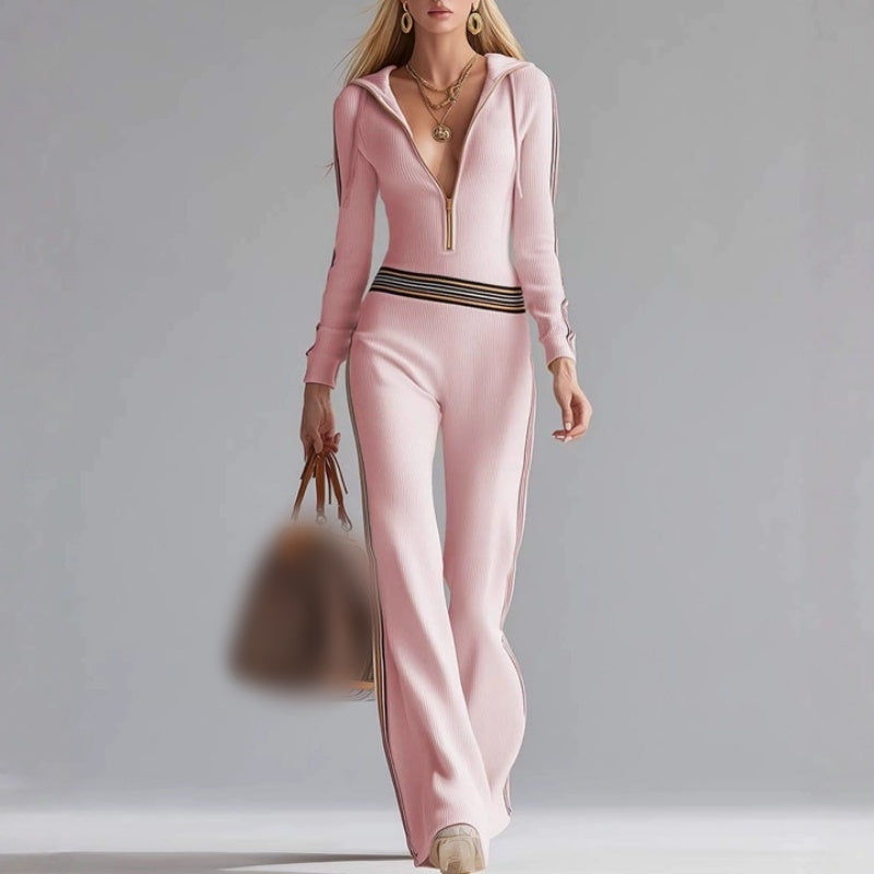 Camille | Combinaison tricotée chic sportive rétro